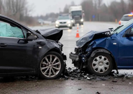 Dos vehiculos accidentados en carreteras Españolas