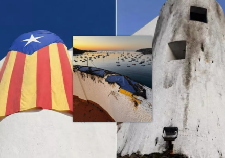 Queman una «estelada» colgada en un edificio protegido del siglo XII de Cadaqués / Ayuntamiento de Cadaqués