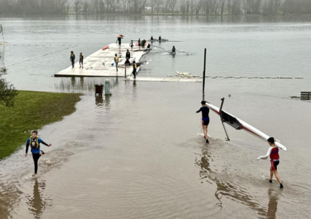 Un desbordamiento del estany de Banyoles / COPE
